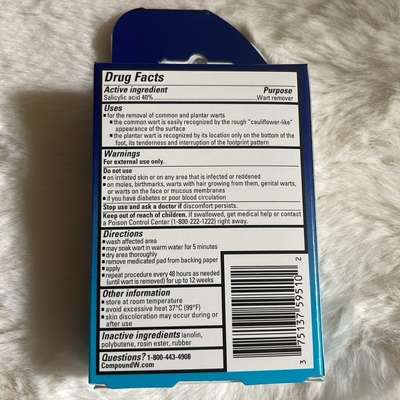 New in original box from pharmacy Compound W One Step Pads purchased April 2024 - Picture 2 of 5